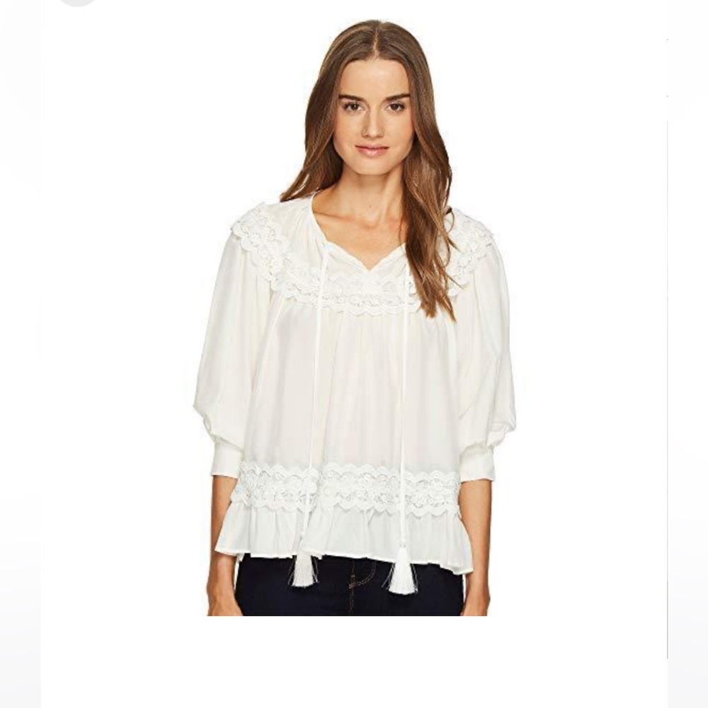 Kate Spade silk white blouse